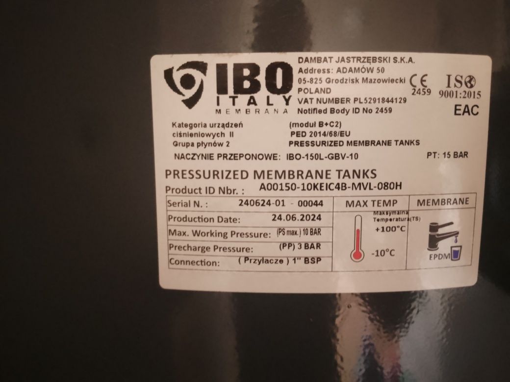 Hydrofor nowy plus pompa ibo
