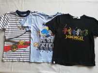 Zestaw 3 koszulek 128 Ninjago, pirat
