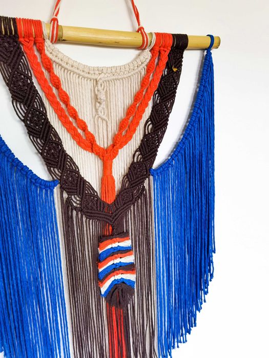 Painel de Paredes 4 elementos macramé NOVO