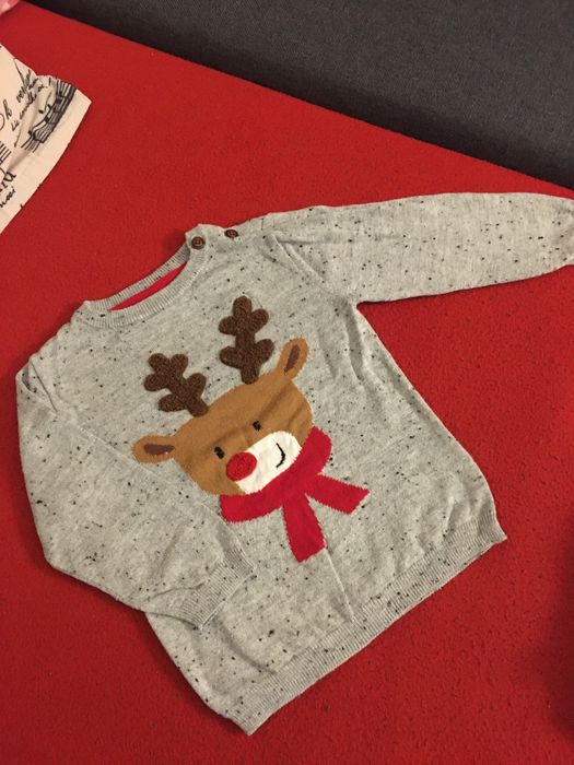 Sweterek niemowlecy renifer h&m 86cm stan idealny
