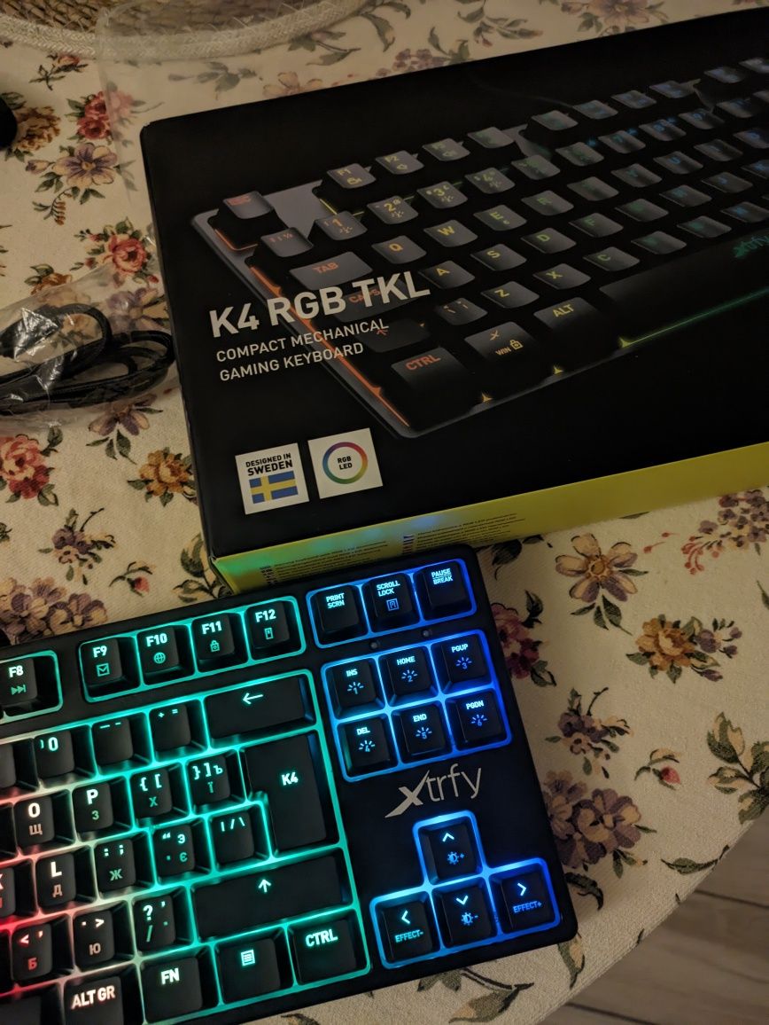 Механическая клавиатура - XTRFY K4 TKL RGB | XTRFY