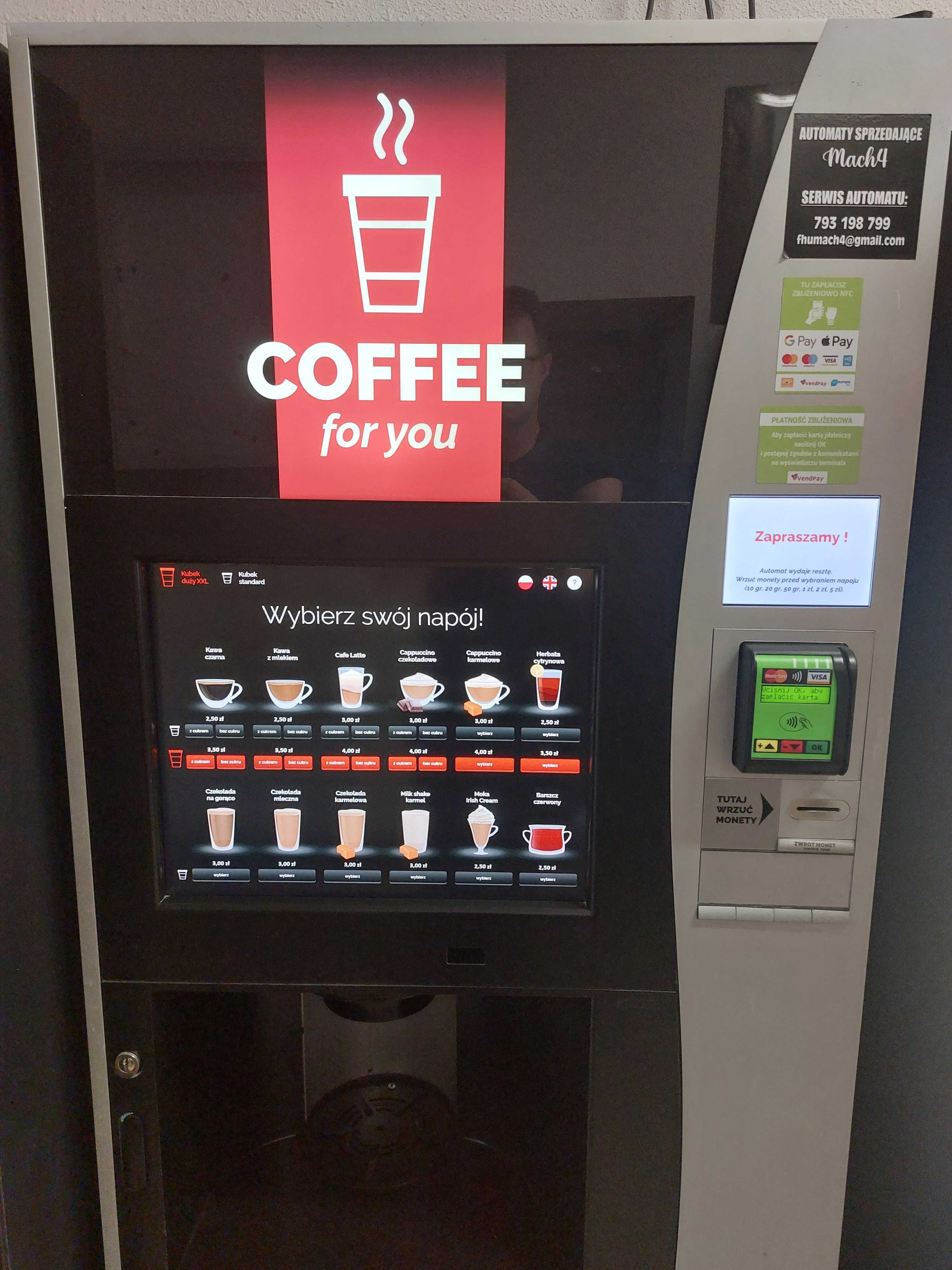 Automat Wittenborg 7600IN dotykowy Necta - Nowoczesny