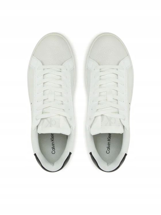 Calvin Klein Jeans 37 Buty Damskie Skórzane Bold Flatf Białe T14