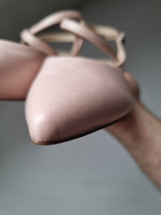 Caprice kitten heels obcasy czółenka sandałki czubek szpic