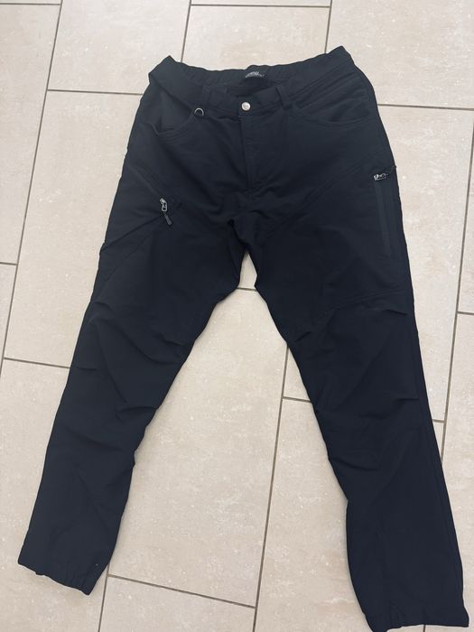 South West softshell trekkingowe M/L sportowe spodnie czarne męskie