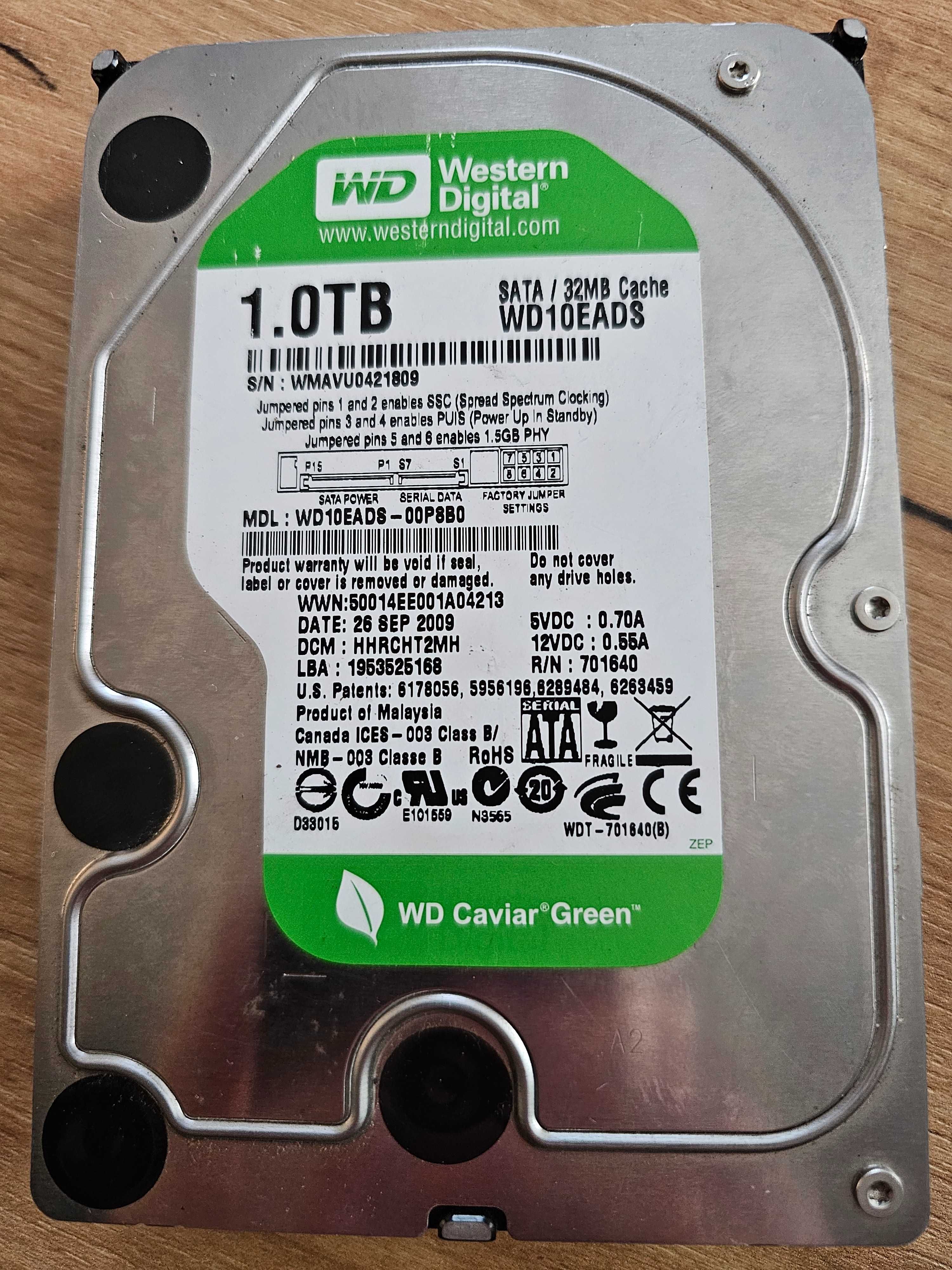 Жорсткий диск 3.5" WD Seagate Samsung 2TB, 1TB, 500Gb, 320Gb, 160Gb