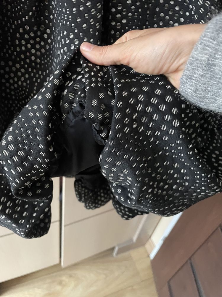 Zara elegancka sukienka bombka z odkrytymi plecami rozmiar s