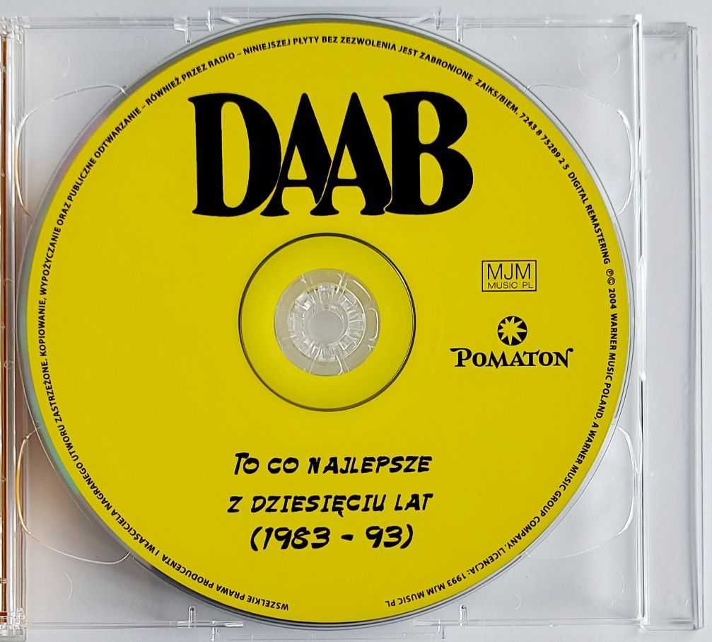 Daab To Co Najlepsze Z Dziesięciu Lat/3 2CD 2004r