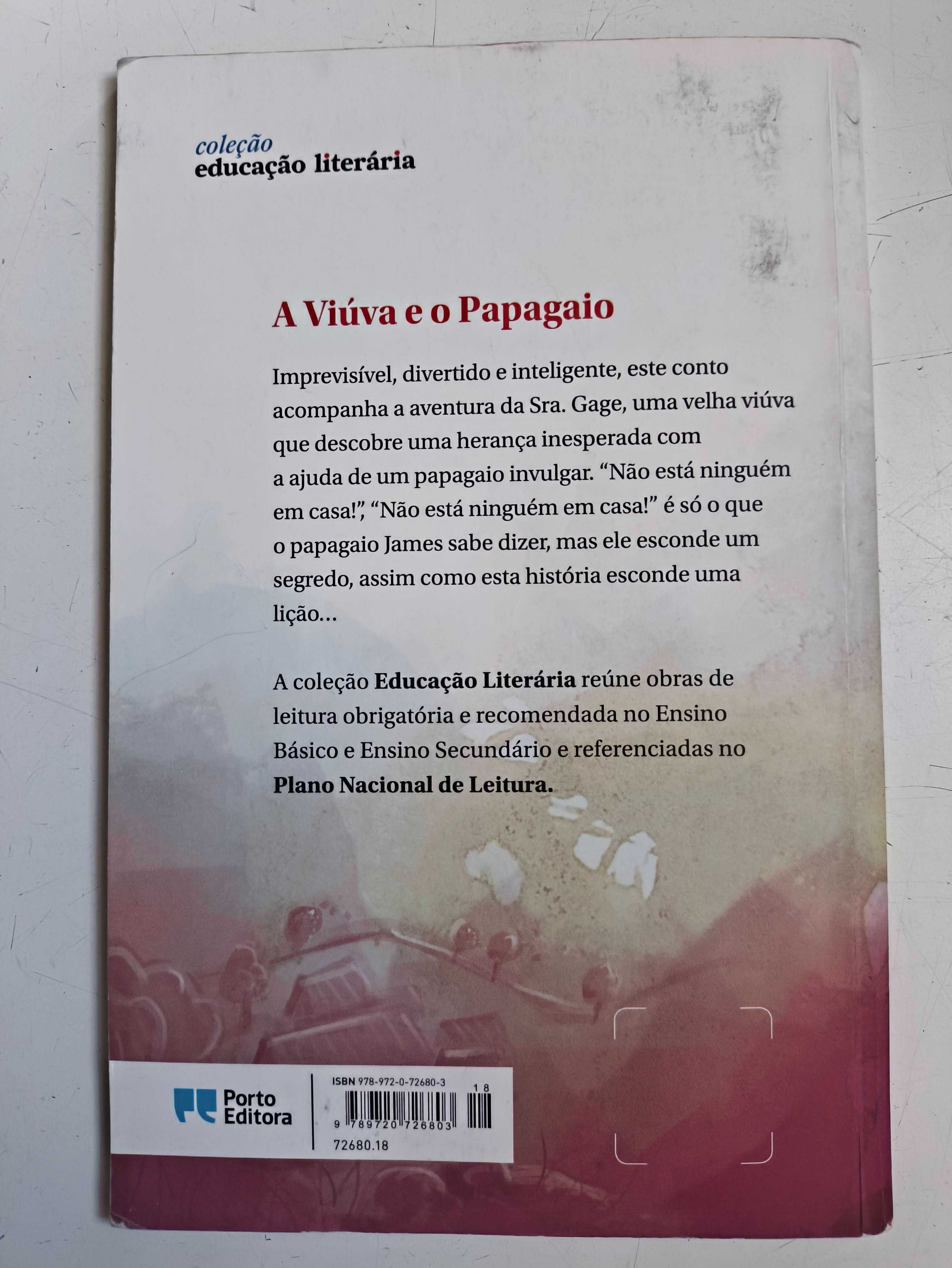 Livro A Viúva e o Papagaio