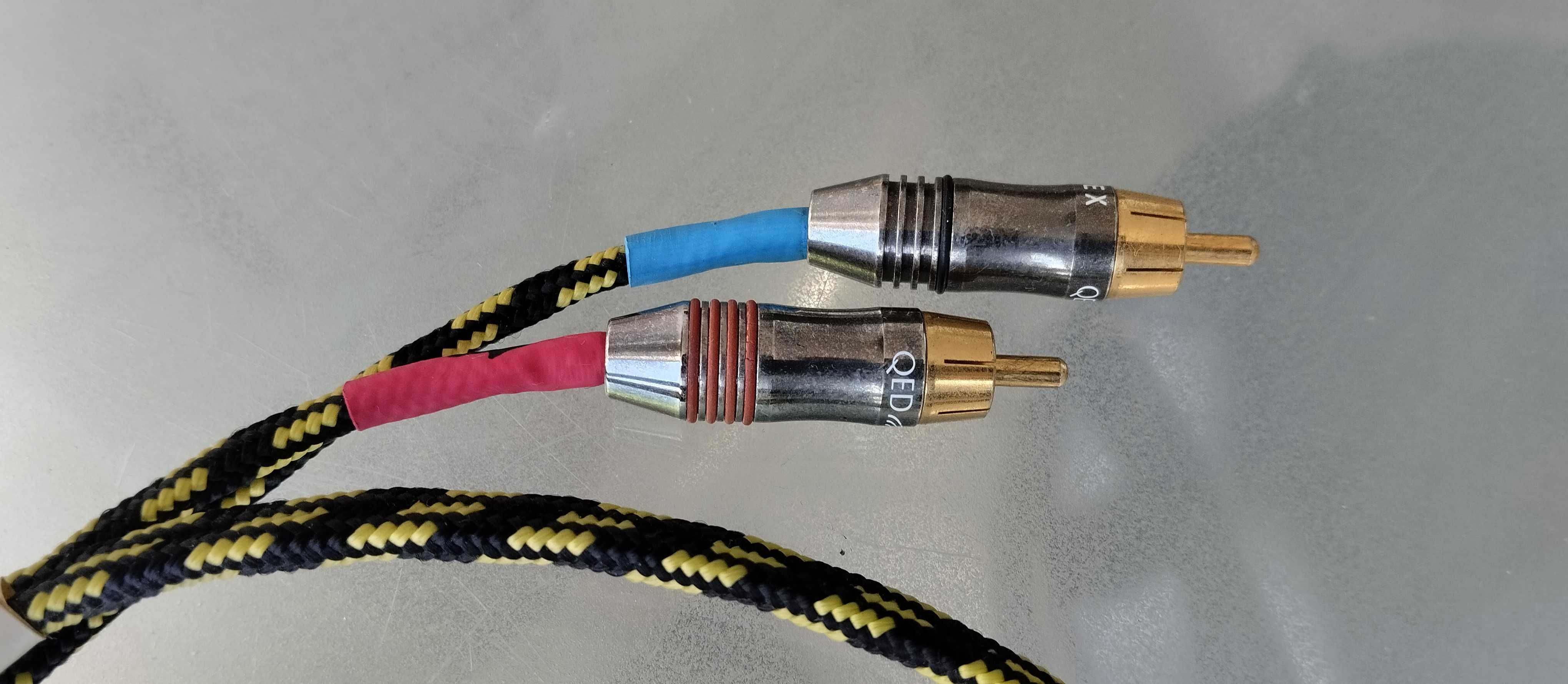 Cabo Hifi audio RCA-RCA interconexão marca QED com 103 cm