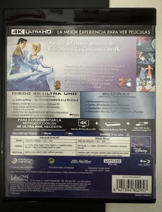 Cinderella Bluray