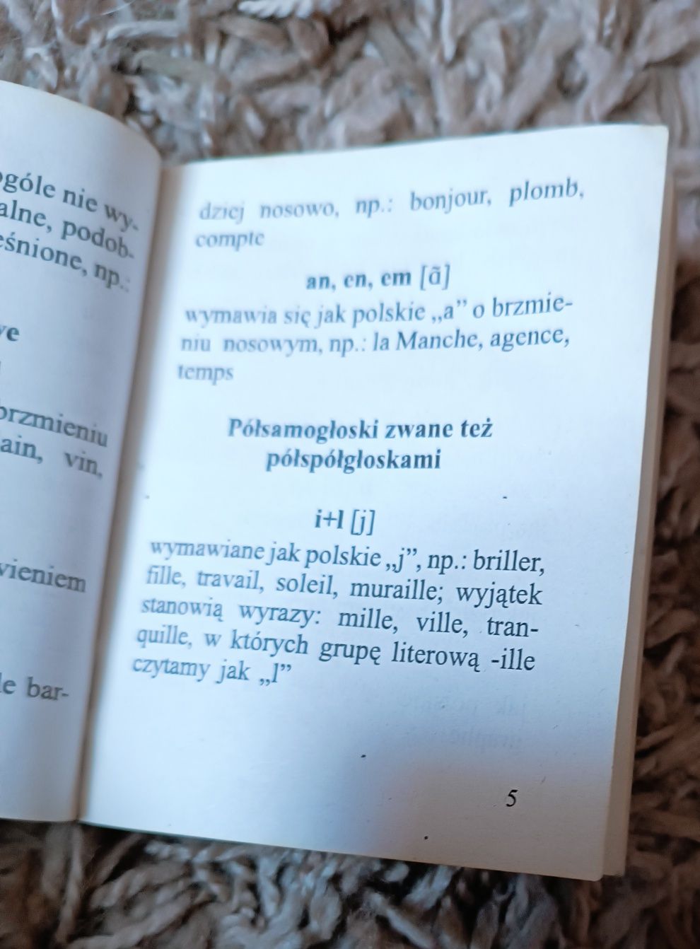 Kieszonkowy słowniczek polsko-francuski