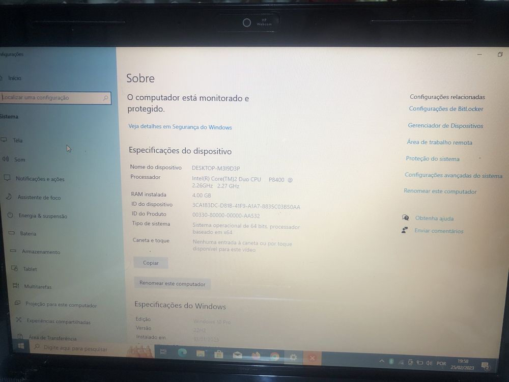 Vendo Hp DV4 Windows 10pro