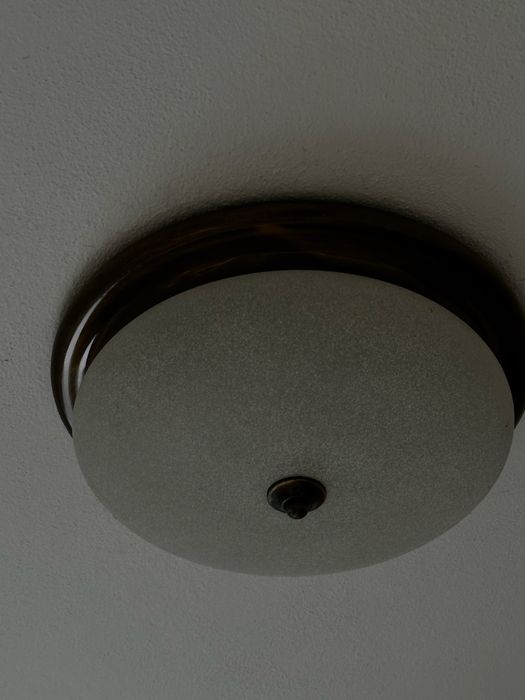 Candeeiro de teto vintage em latão