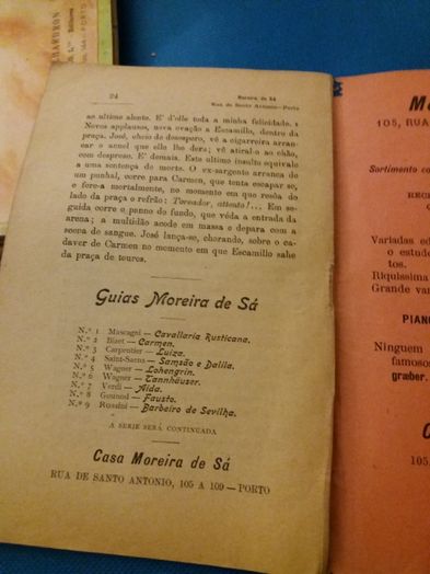 Programa de ópera em 4 actos de 1891(?)