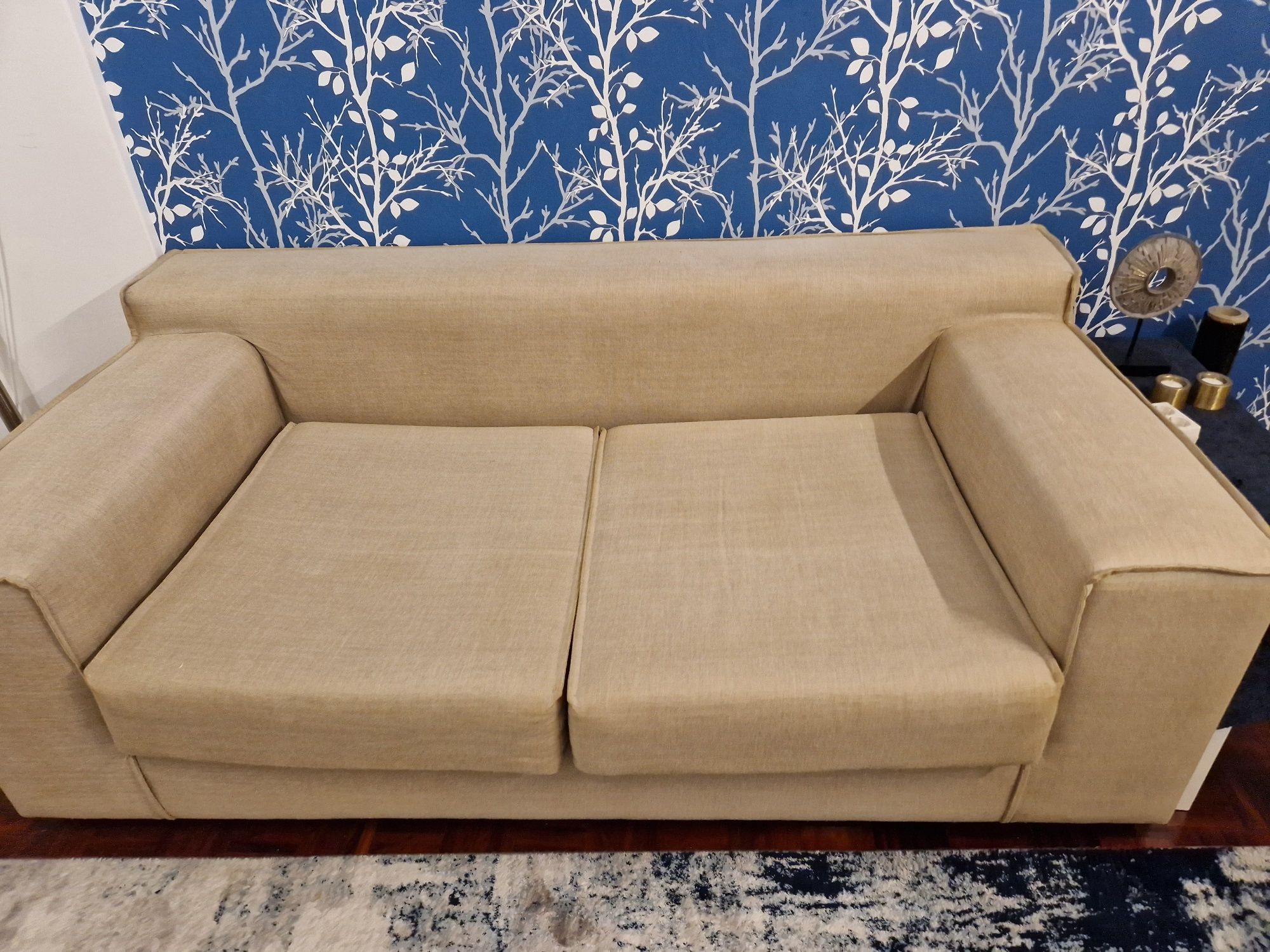 Sofa creme 2 lugares