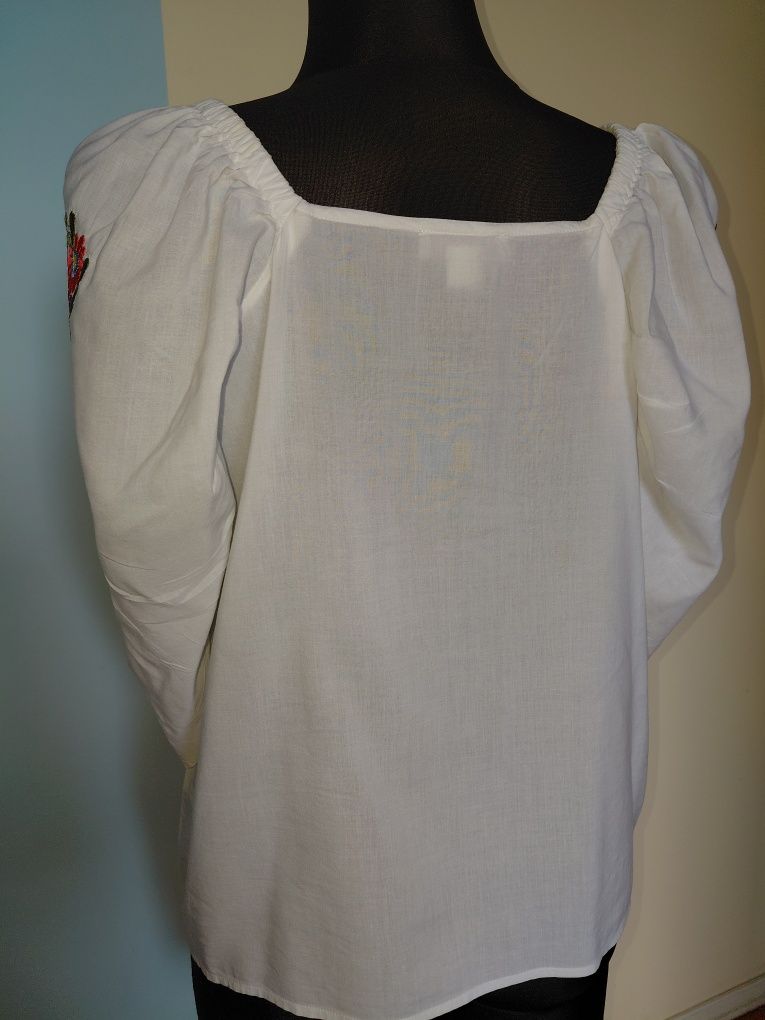 Śliczna bluzeczka folk boho bawełna z haftem MONSOON r. M/L