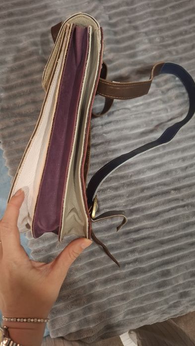 Mochila de pele genuine, casa da Rosa