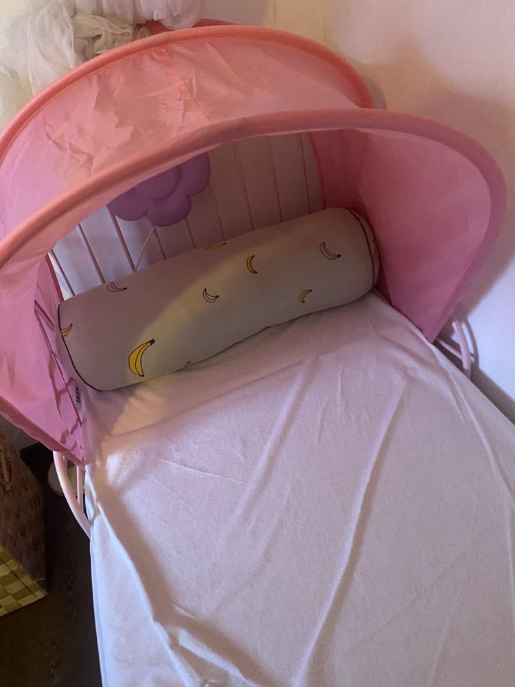 Dossel cama de criança rosa