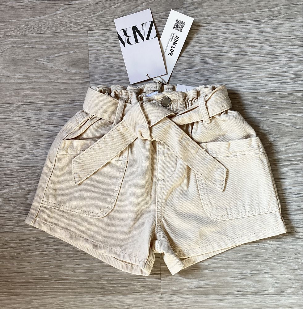 Komplet na lato shorty i top Zara nowy 110