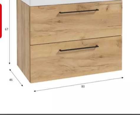Szafka z umywalką 80cm