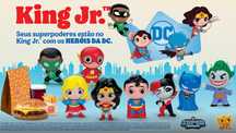 Bonecos Super Heróis Heróis DC King Jr. Burger King