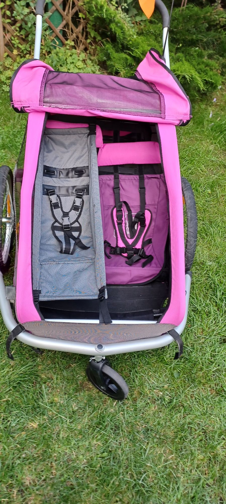 Przyczepka rowerowa Croozer Kid for 2 różowa / wózek/riksza
