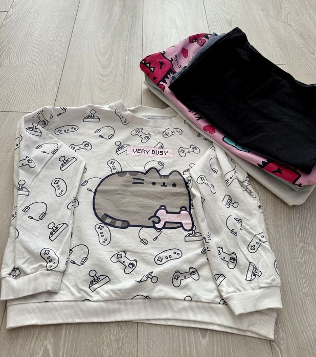 Bluzy i bluzki 134 6 sztuk pusheen