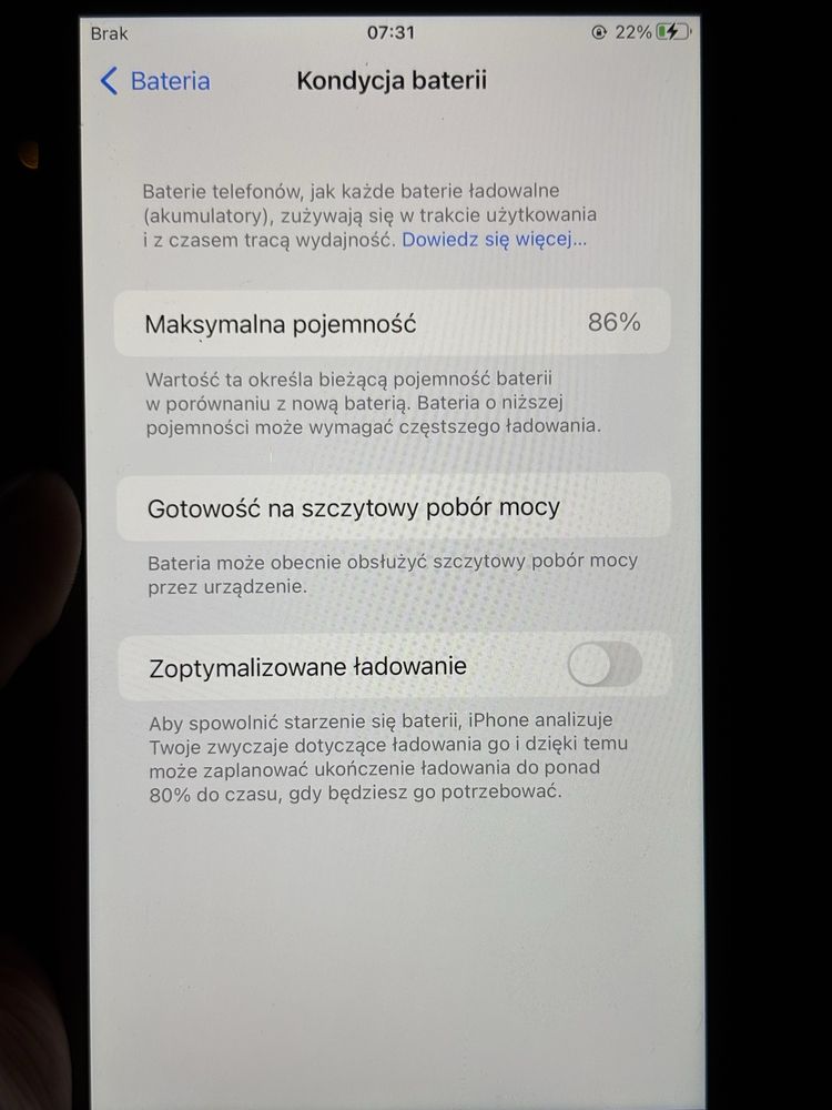 Iphone 7 plus zloty