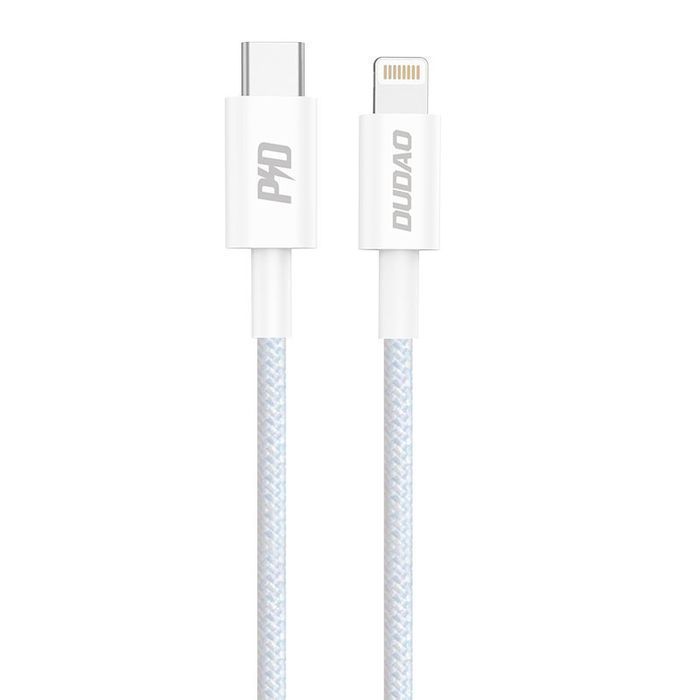 Dudao L6E Kabel Usb Typ C - Lightning Pd 20W 1M Biały (L6E)