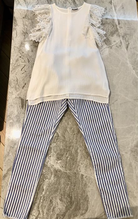 Джинсы в полоску Zara kids 152