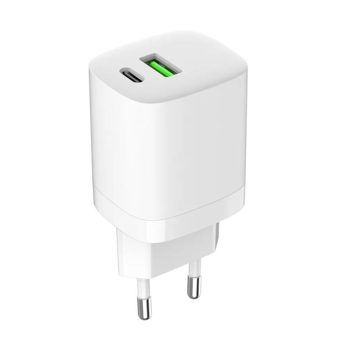 Ładowarka sieciowa ART GaN mocna 30W USB-C PD + USB QC AZ-U30W2