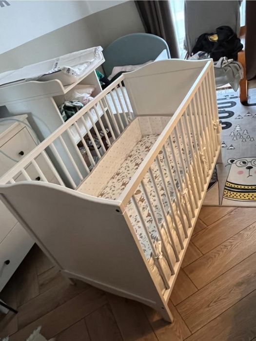 Łóżeczko Smagora + materac Hilding dobranocka