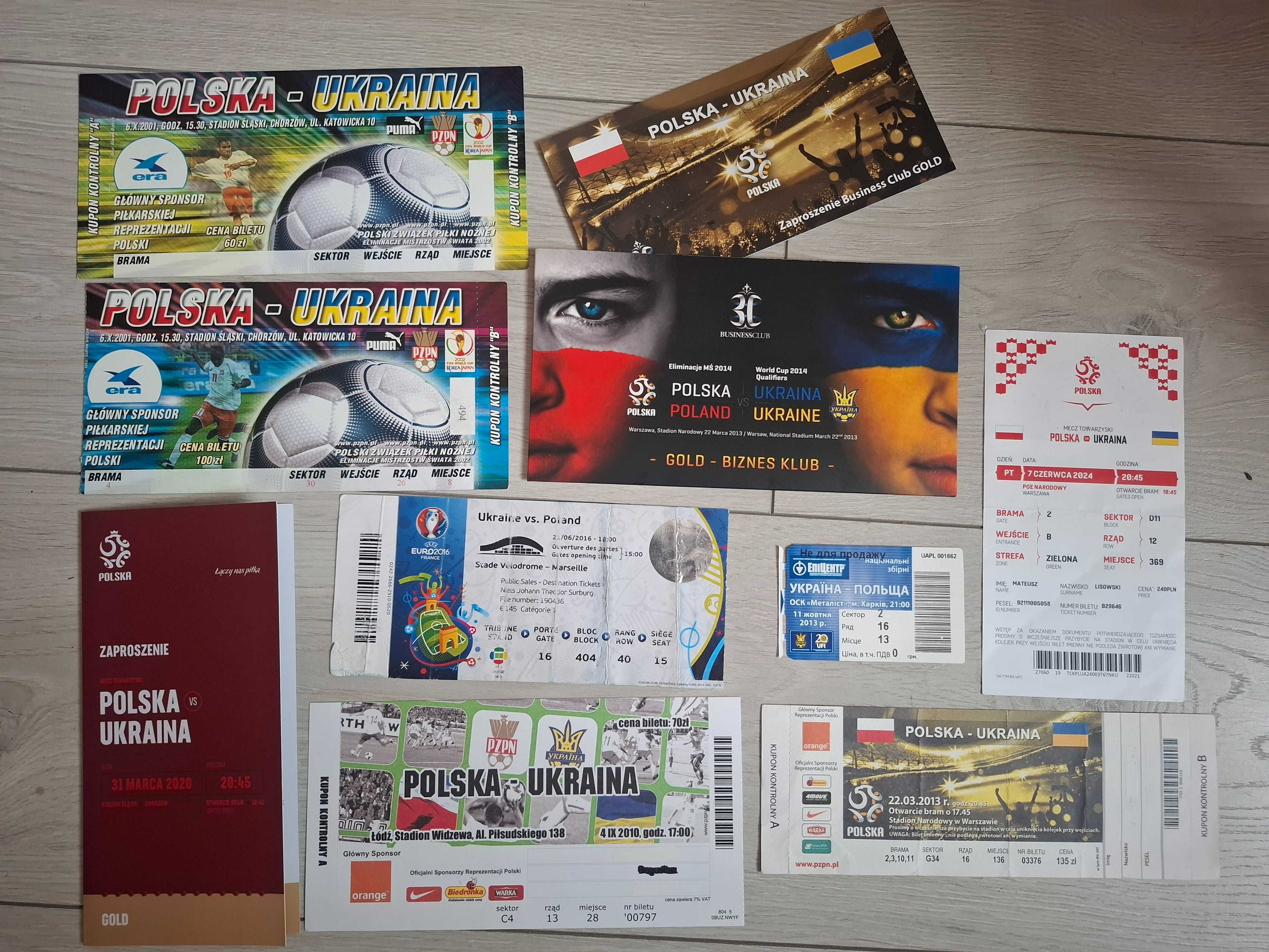 Ukraina, bilety koleckjonerskie, program meczowy, naklejki EURO 2012