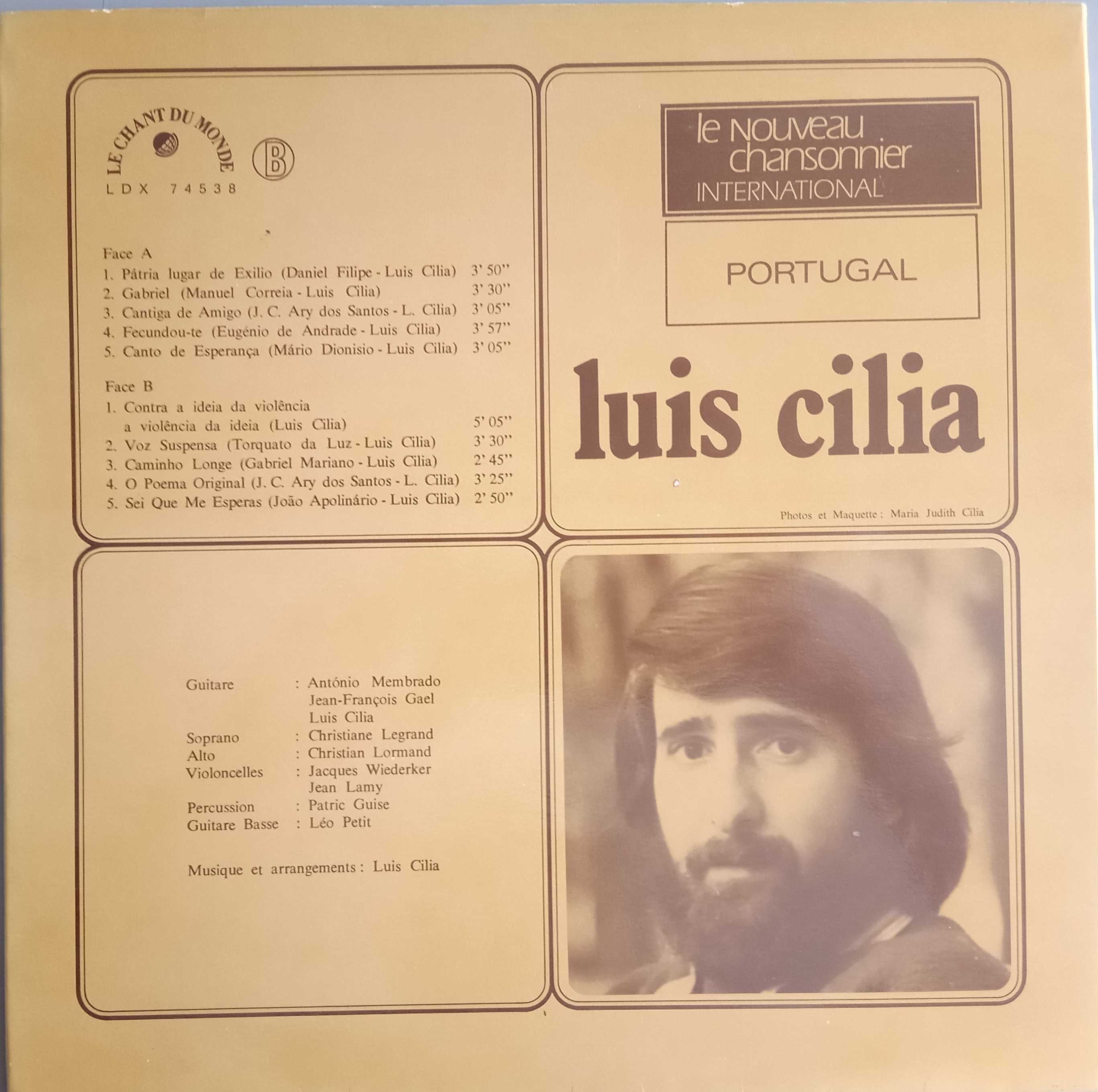 Luís Cília	- - - - -	Contra a Ideia da Violência, A Violência ... - LP