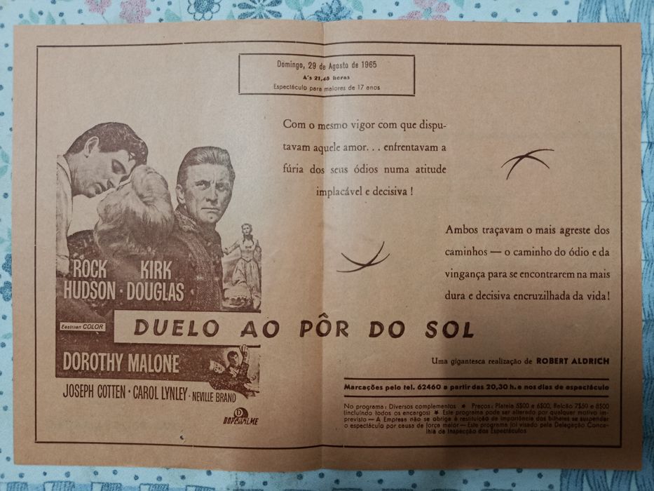 4 Panfletos/cartazes (Cine-Teatro Bombarral) anos 60