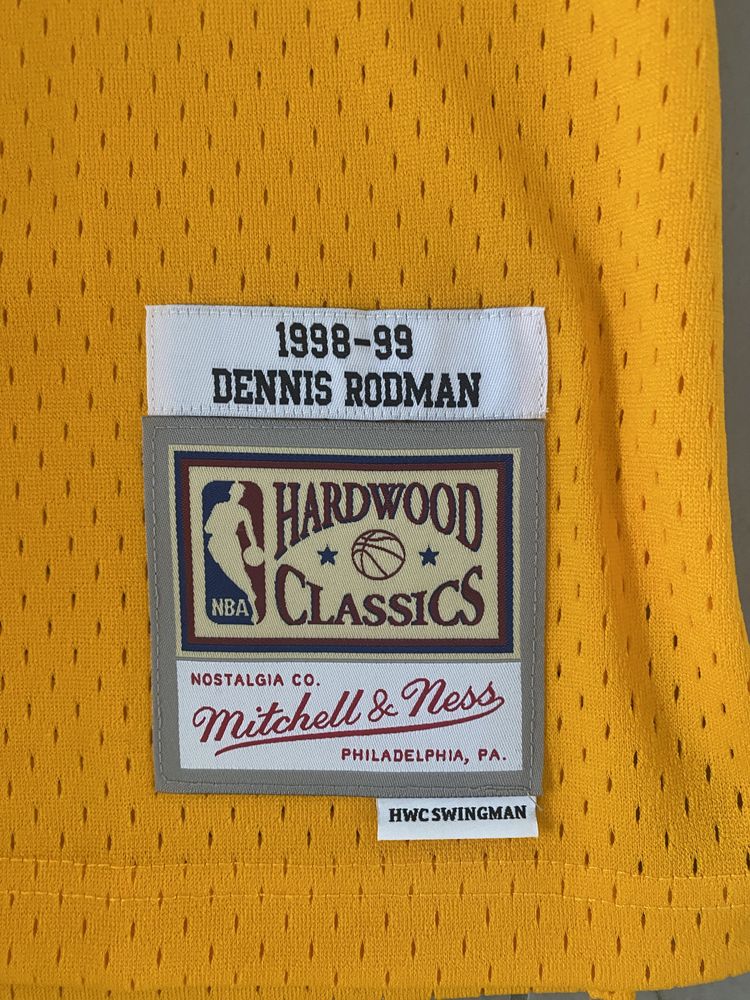 Camisola Nova original Basquetebol NBA Dennis Rodman 73 Lakers (XL)