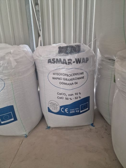 Wapno nawozowe granulowane, węglanowe, magnezowe czarna kreda