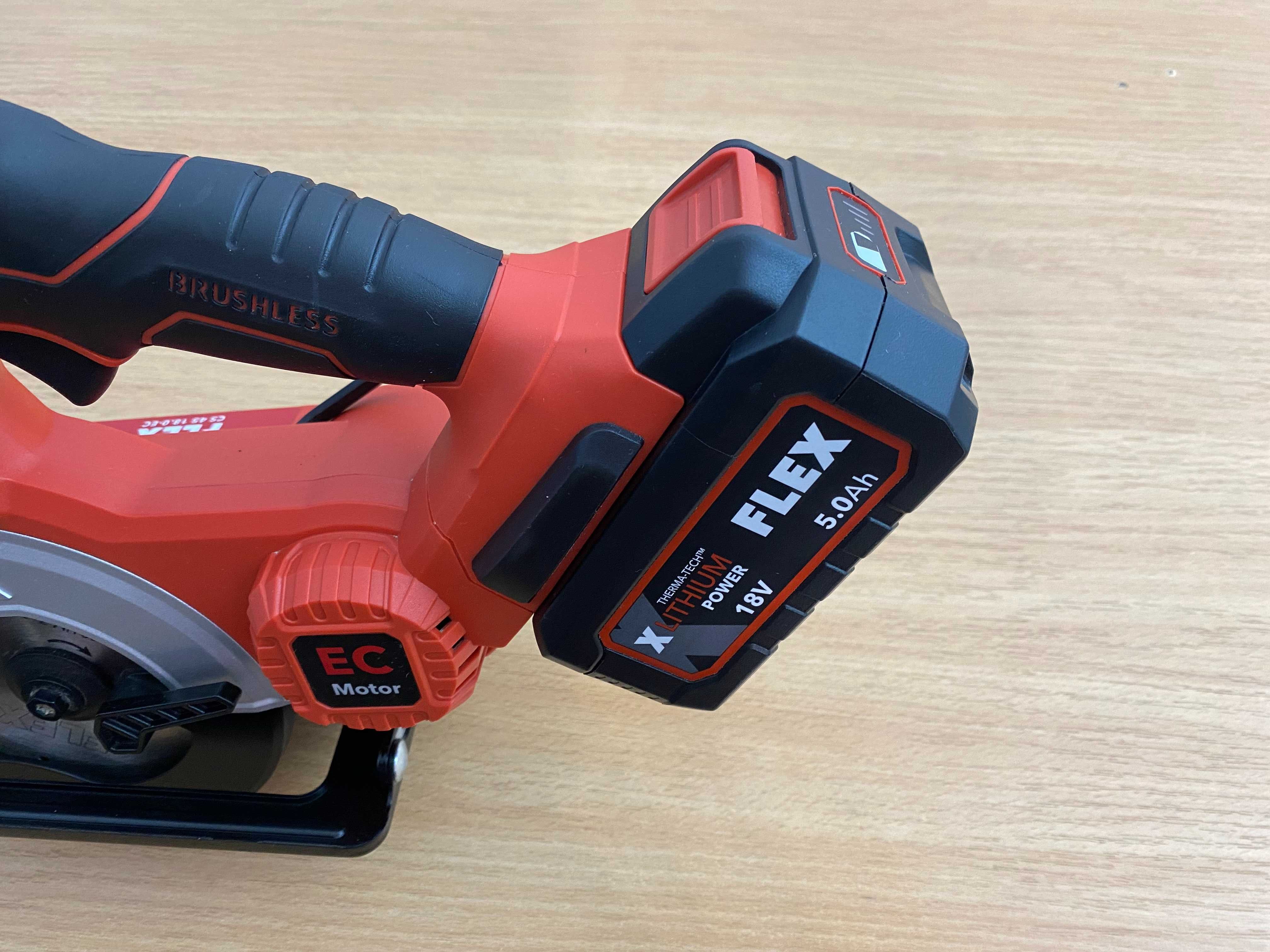 Piła pilarka tarczowa FLEX CS 45 18.0-EC C z aku 18V 5.0Ah ideał