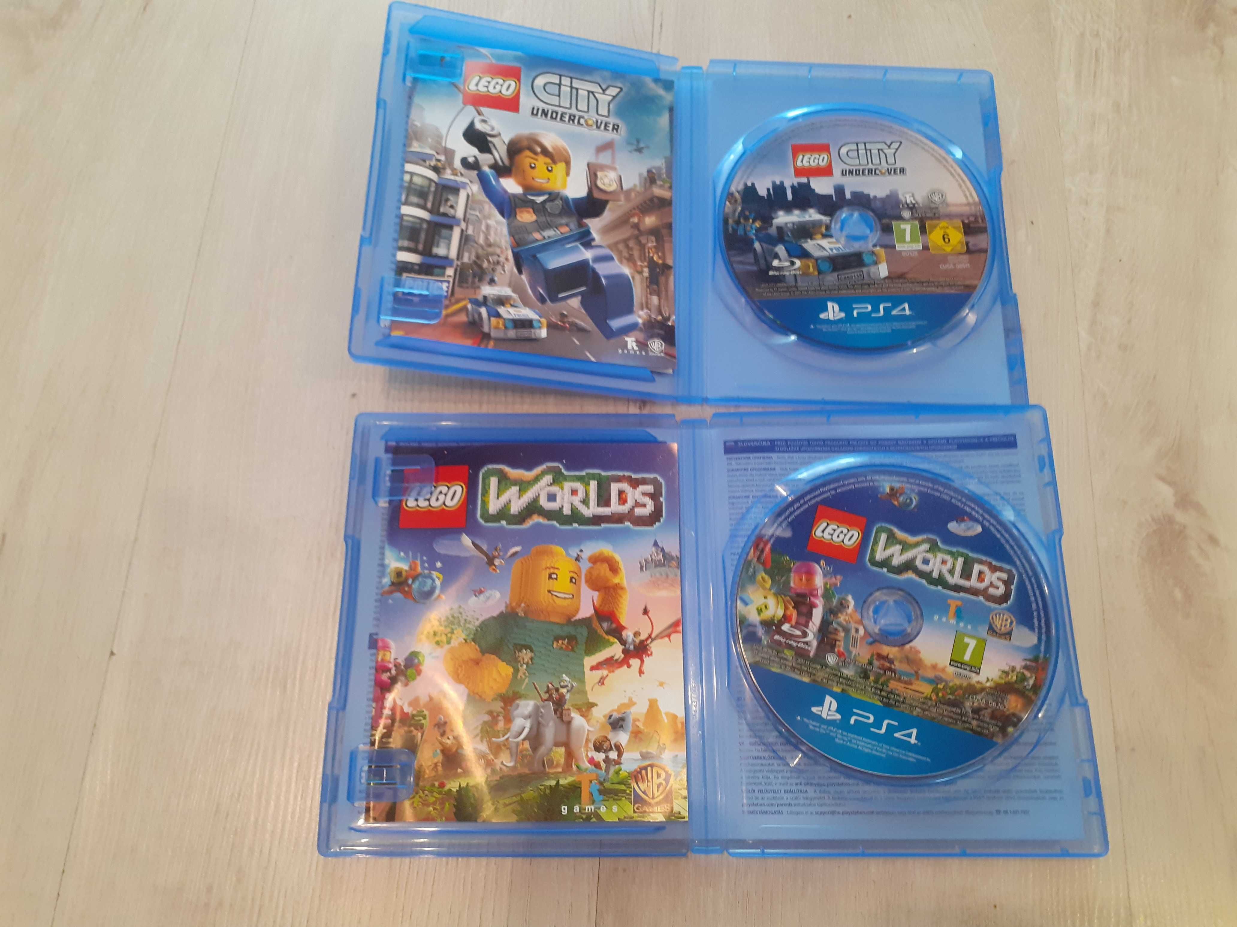 PS4 Gry Lego WORLDS + Lego UNDERCOVER Doskonały Stan Jak Nowe !