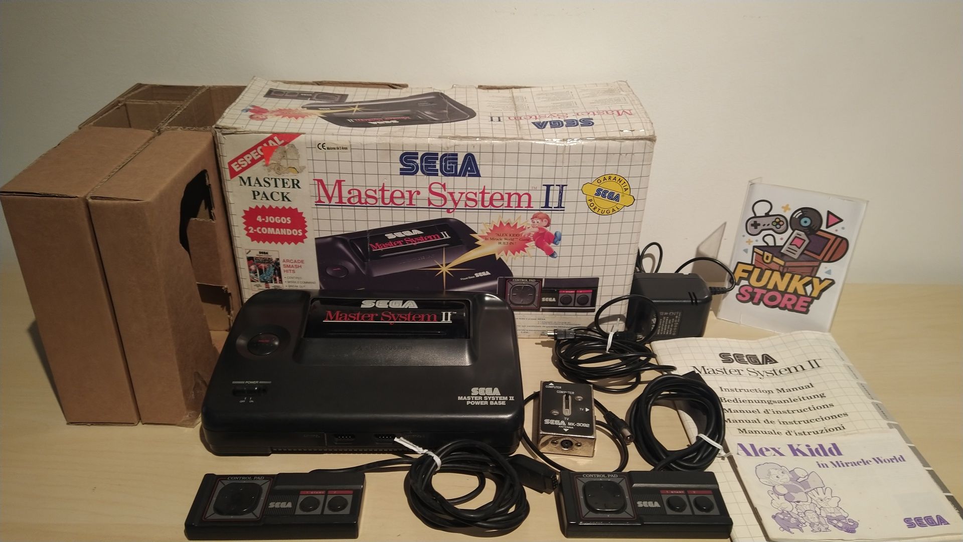Sega Master System II Alex Kidd na caixa