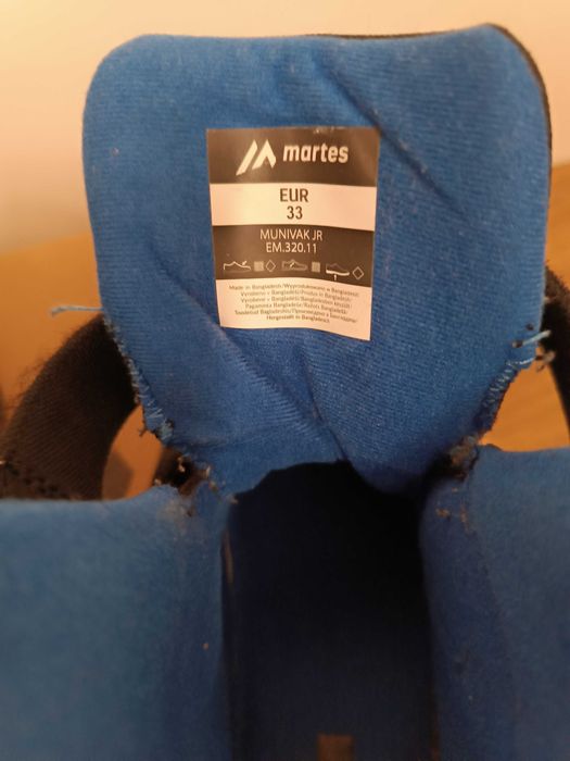 Dziecięce buty zimowe rozmiar 33 Martes