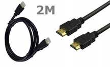 Kabel HDMI HDMI Gold v1.4 3D 4K HD DVBT 2m * Wejherowo Video-Play