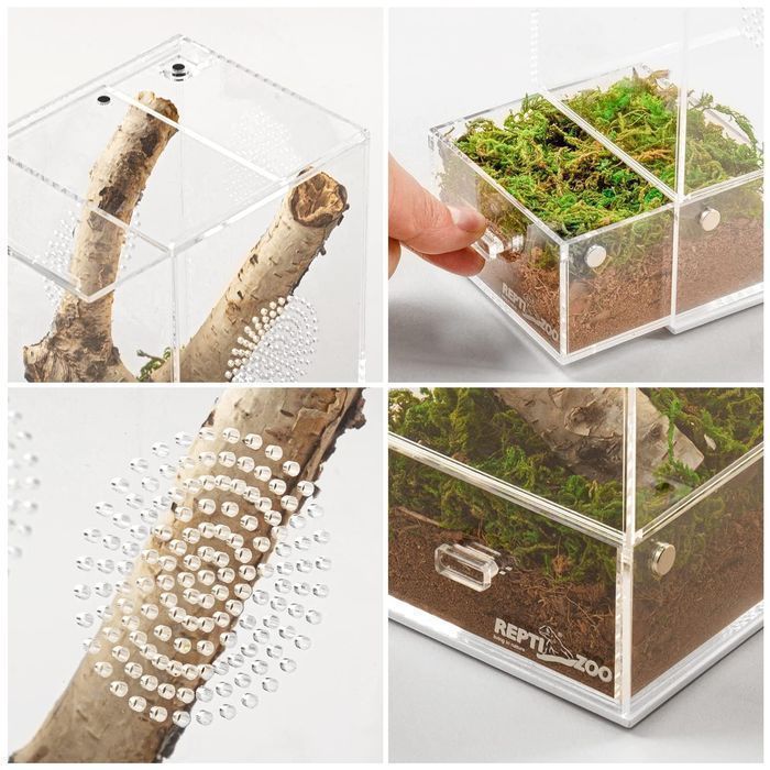 Repti-Zoo Easy Clean Acrylic Terrarium - Terrarium Akrylowe 10X10X20Cm
