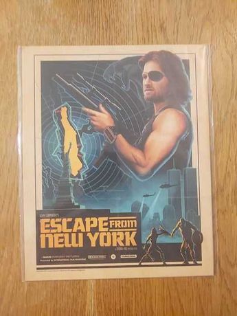 Plakat Art Print Escape From New York 21x26 cm.