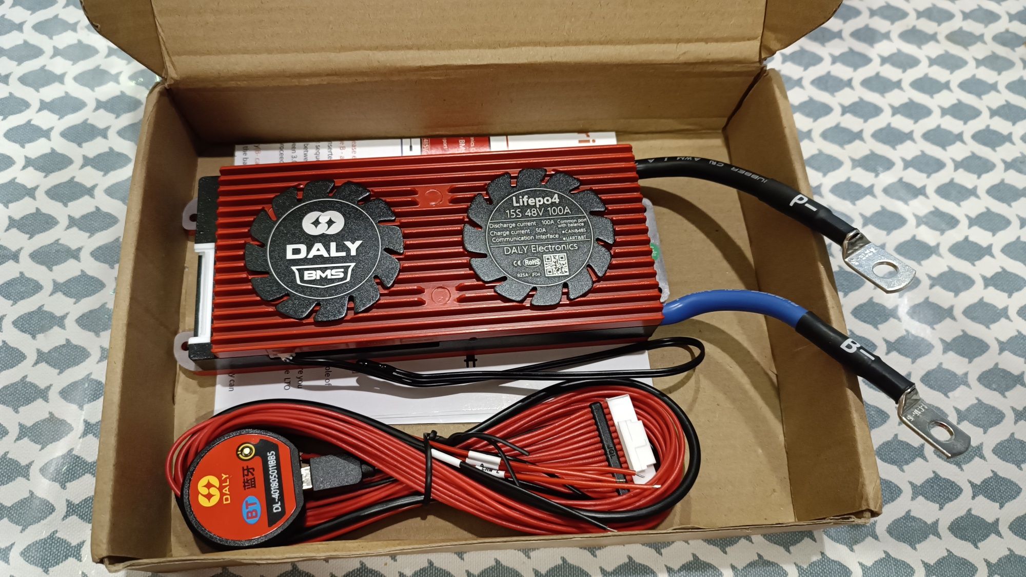 BMS Daly 15S 48V 100A Lifepo4