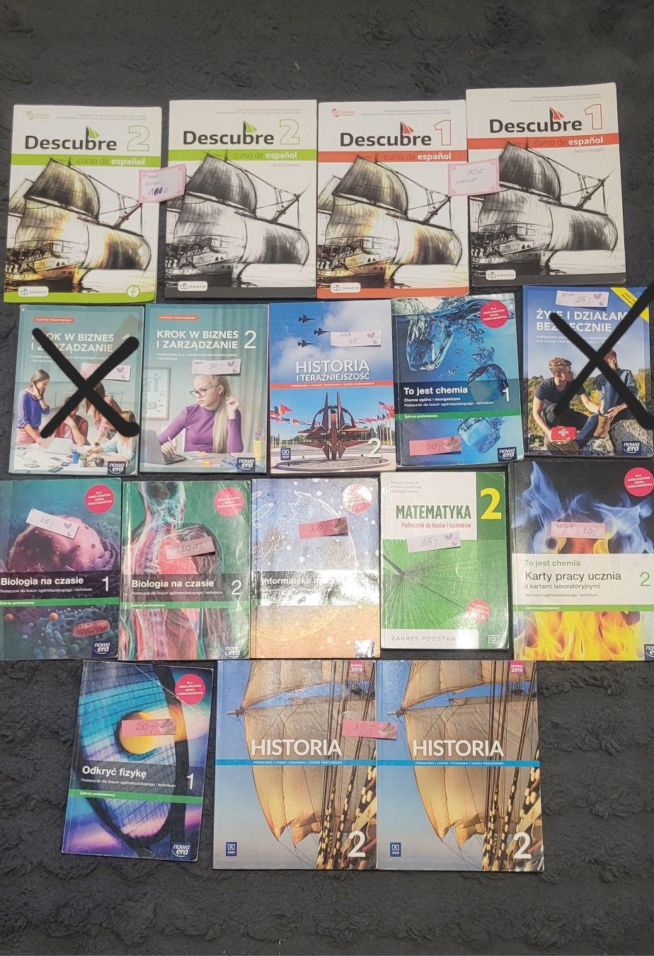 Podręczniki liceum 1 i 2 klasa