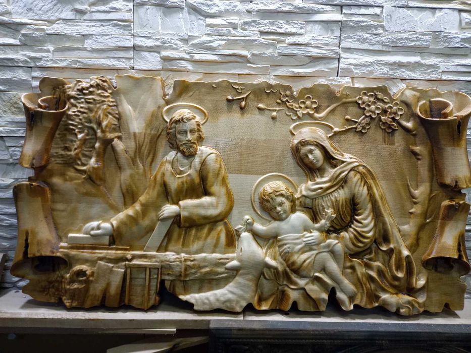 Plaskorzezba-Sw.Rodzina-Drewno