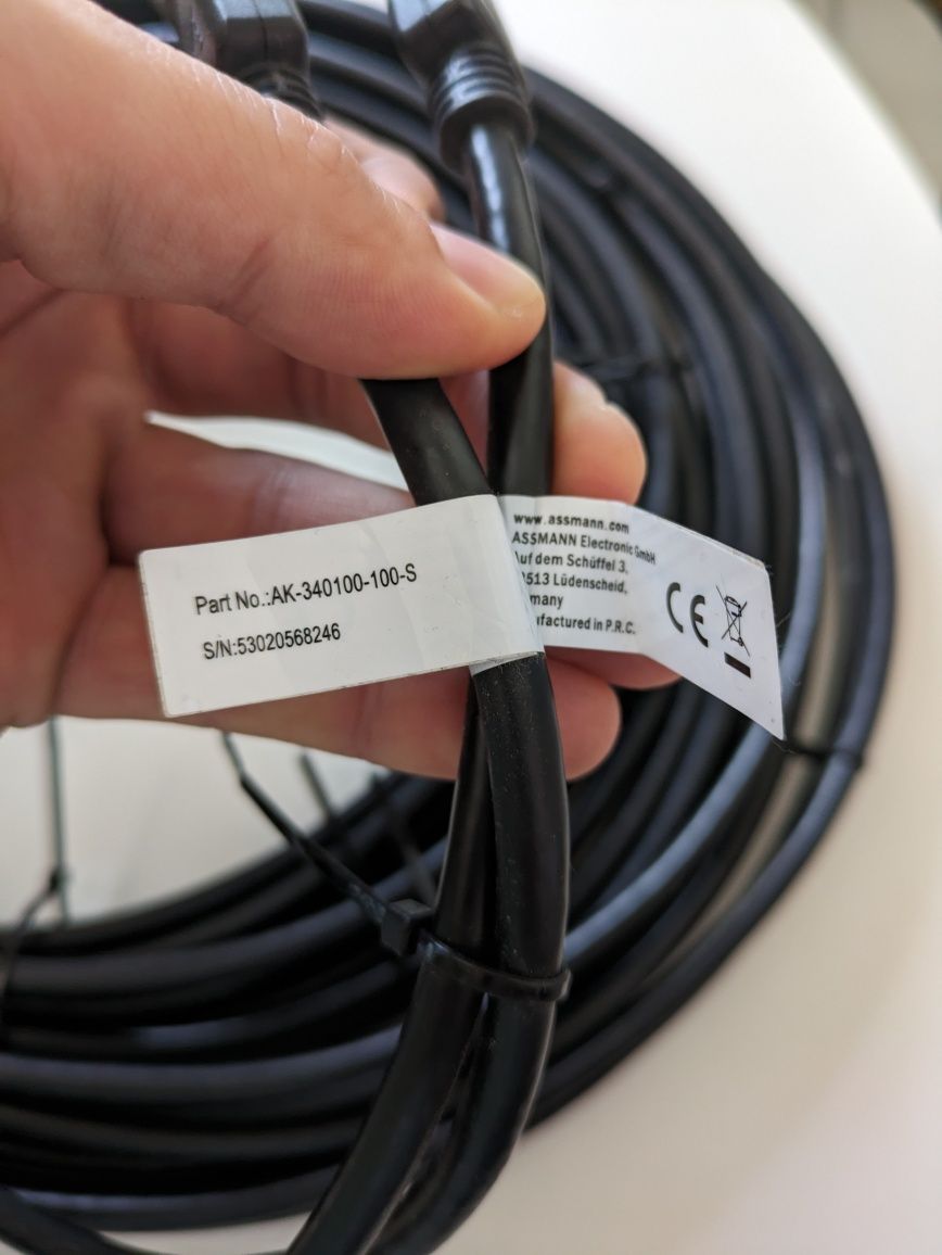 2x kabel display port 10 m