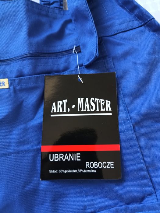 Spodnie męskie, nowe, na szelkach, rozmiar XL